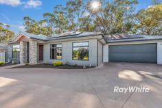 1/4 Dumfries Court Moama NSW 2731 $670,000 to $690,000 This beautifully designed 3-bedroom, 2-bathroom home is the perfect blend of comfort, style, and functionality. Nestled in a serene neighbourhood and court location with a bush backdrop. This home offers a modern spacious living experience on a appx 305 sqm block where everything is low maintenance. **Key Features:** - **Spacious Bedrooms:** Enjoy three well-appointed bedrooms, including a lovely master suite with an ensuite, walk in robe and larger shower for added room. - **Modern Bathrooms:** The home boasts two stylish bathrooms, the second has a powder room ensuring convenience for the whole family. - **Open-Plan Living:** The heart of the home features an open plan living room with a gas log fireplace, that flows seamlessly into the dining area, perfect for entertaining guests inside or out. There are bi-fold sliding doors opening out to the undercover area overlooking the bush with the constant sounds of active birdlife. - **Gourmet Kitchen:** The contemporary kitchen is equipped with modern appliances, a kitchen island for additional prep space, and ample storage, making it a chef's delight. - **Cozy Fireplace:** Relax in the inviting living room with a charming fireplace, perfect for those cooler evenings. - **Outdoor Oasis:** Step outside to your private backyard, ideal for enjoying a wine or two or for hosting summer barbecues with friends and family. - **Double Garage:** The property includes a spacious double remote garage, providing secure parking and extra storage space. - **Functional Laundry:** A dedicated laundry room with excellent storage adds to the convenience of everyday living. IN ADDITION THERE IS APPX 6.6kW SOLAR ON THE ROOF. TINTED WINDOWS AT THE FRONT AND LAUNDRY ROOM. With its thoughtful interior design, quality finishes, and a welcoming atmosphere, this property appx 8 years old is ready for you to move in and make it your own. Located in a friendly court neighbourhood, you'll enjoy easy access to local amenities, local walking track, parks, and schools. Don't miss out on this incredible opportunity to secure your dream home in Moama!