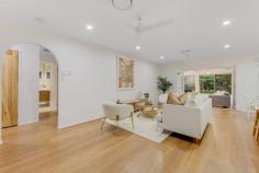 3 Norfolk Way Buderim QLD 4556 Located in one of Buderim's most sought-after and prestigious locations, this beautifully refurbished home offers a seamless blend of elegance, comfort, and modern convenience. Sitting on a generous 800 sqm block, the property provides an exceptional lifestyle with easy access to the heart of the village and its fine dining, boutique shops, and local amenities. The home has been meticulously redesigned to capture the essence of Hamptons-style living, creating a welcoming atmosphere from the moment you step inside. With a north-facing aspect, the property basks in an abundance of natural light, offering stunning views of the surrounding parkland reserve and tree lined creek, which can be enjoyed from the comfort of your own home. Key Features: • Open-Plan Living: generous living areas flow effortlessly into the alfresco dining space, creating a perfect environment for family gatherings and entertaining. • Gourmet Kitchen: the heart of the home, designed for both style and functionality, includes high-end finishes, ample storage, and premium appliances, making it ideal for culinary enthusiasts. • Light-Filled Reading Nook: a cosy, serene space that invites you to unwind and enjoy a book while soaking in the surrounding natural beauty. • Alfresco Entertaining: spacious & inviting, the deck provides the perfect backdrop for entertaining guests or enjoying quiet moments, surrounded by lush greenery and the sounds of local birdlife. • Three spacious and well-appointed bedrooms: each bedroom offers a peaceful retreat with ample space and built-in wardrobes, ensuring comfort and privacy for all family members. • Two Deluxe Bathrooms: both bathrooms are beautifully appointed with high-end fixtures, offering a spa-like experience at home. • Energy-Saving Features: the property is equipped with solar electricity and hot water with zoned ducted air conditioning, providing both energy efficiency and year-round comfort. • Private and Peaceful Setting: with rear access and no rear neighbours, enjoy ultimate privacy and tranquillity in your own slice of paradise. • Prime Location: walk to the village for cafes, shopping and enjoy a central position that is still peaceful and quiet. This rare opportunity presents a quality offering in one of the most coveted positions in Buderim, making it an ideal choice for those looking for both convenience and luxury in their next home. Estate finalisation offers the perfect moment for you to secure this outstanding property.
