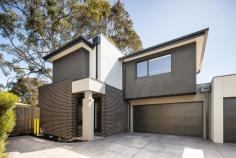 3/8 Cecil Street Frankston VIC 3199 $810,000 - $890,000 Fusing contemporary design with the picturesque beauty of Frankston beachside, this luxurious townhouse embodies a fresh, high-spec take on coastal living in one of the area's most treasured pockets. Owning an off-street position, it weaves natural light across a thoughtful dual-storey layout mere moments from George Pentland Botanic Gardens, University Hospital and Frankston High School. Elevated ceiling heights veil an open-plan ground floor, where spacious living and dining proportions cater to every mode of entertainment. Accompanied by a stone-finished kitchen outfitted with 900mm Baumatic appliances, including a dishwasher, the social hub stretches through a glass slider to reach a secure yard that demands minimal to no maintenance. Bridged to the accommodation by a stunning architectural staircase, three robed bedrooms and two bathrooms sit elevated and totally private. Among them, the master bedroom with mirrored robes, indulges couples with their own private ensuite featuring a dual vanity with underbench storage and oversized shower with rail head and wall niche. Comprehensively upgraded with ducted refrigerated air-conditioning and gas heating, a laundry, powder room, water tank, rear garden shed, and double garage with internal access. Within FHSZ, find Overport Road Primary, Monash University, and Bayside Shopping Centre a short drive from home.