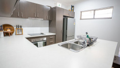 23 Longtom Lp South Hedland WA 6722 EVER DESIRABLE LIVING - 3x2 ON LONGTOM LOOP !! Properties in the Elements Estate are tightly held for a very good reason so this opportunity to secure one of these deserves your undivided attention before it is gone. This desirable 2015 built contemporary 3 Bedroom 2 Bathroom home not only offers all the benefits of this sought after location with quality neighbors and walking distance to the Elements Estate Park just the start of living in such a desirable address. Step inside and you'll be impressed by the spotless presentation throughout. The open-plan living zone is complemented by split-system air conditioning, ensuring year-round comfort. A modern kitchen and bathrooms, including an ensuite to the main bedroom, provide a touch of luxury and functionality for easy living. Outdoor living is well catered for with an undercover entertaining area, ideal for Pilbara evenings, while the dual carport with drive through access to the fully fenced yard, add both practicality and peace of mind. This is a standout investment opportunity, currently secured with a strong Government Lease at $1,500.00 per week, with renewal due 30/09/2026 this is a solid return in a blue-chip location and for those who are looking to own and control their own future and secure such a great location vacant possession could be available on settlement. Features Include: - 3 bedrooms - Main with robe and en-suite - BIRs to all bedrooms - Split system air conditioning throughout - Open plan living - Modern kitchen with stainless steel applicances - Undercover entertaining area - Fully fenced rear yard with natural grass - Intergrated Laundry - Flyscreens - Double carport For further information or to arrange a viewing contact Bruce today on 0409 770 272