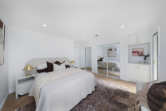 16 Buckland Cres Keilor VIC 3036 $1,050,000 - $1,150,000 Two fully- renovated homes in one Situated in a family-focused Keilor neighbourhood, this single-level home is sure to make an indelible impression with its first-class renovations, flawless presentation and fully self-contained section for ultimate versatility. Filled with natural light, the home’s totally-transformed interior comprises four bedrooms (large main) all with built in robes, as well as a deluxe fully-tiled ensuite and equally-stylish central bathroom. Adding to the appeal is a spacious living room with electric fireplace flowing through to the open dining area accompanied by a superb new kitchen complete with ample cupboard space, wine fridge and Westinghouse appliances. Other stand-out features include dual-zone ducted heating/refrigerated cooling, herringbone 9mm hybrid flooring, premium insulation and double-glazed windows all-round, along with a full-size modern laundry and stylish stone surfaces throughout. Complementing the home’s impressive accommodation is a self-contained one-bedroom unit (converted garage) including its own modern bathroom with laundry facilities, living/meals area and adjoining kitchen. Rounding things out is an undercover alfresco entertaining area and private low-maintenance yard to enjoy, plus two-car gated off-street parking via Patterson Avenue and single-car gated off-street parking via Buckland Crescent. Bus stop around the corner along with local parks and Taylors Creek trails, it’s also close to village cafes, specialty shops and a range of schools (Overnewton College, St Augustine’s PS and Keilor PS), as well as easy access to the Calder Freeway.